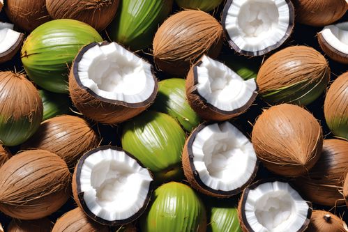 食品可口椰肉果實(shí)水果植物椰子攝影圖圖片 攝影圖 下載至來源處